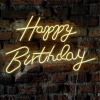  happy birthday neon led duvar aydınaltması